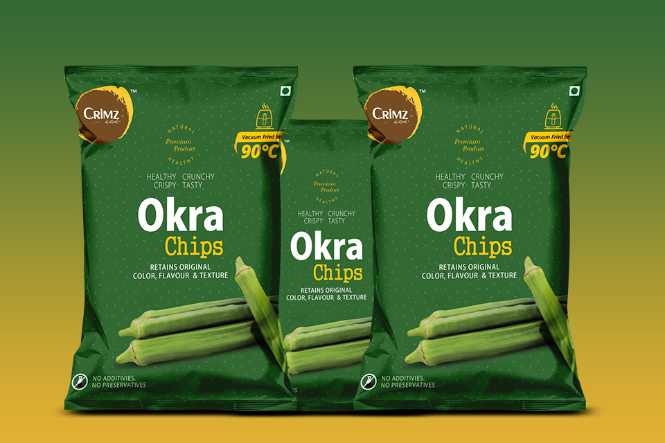 Vacuum Fried Okra Chips INDIA